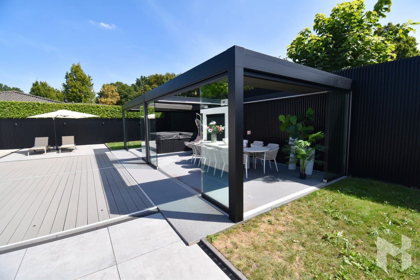 Fertige Terrassenüberdachung